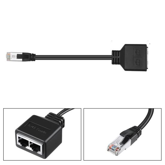 Удобный гигабитный сетевой разветвитель RJ45, два устройства, доступ к портативной высокоскоростной передаче