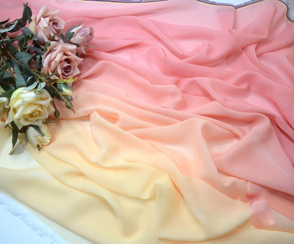 1x1,45 м многоцветная градиентная парча шелковая шифоновая ткань тюль ручная работа своими руками древнее ханьфу сценическое танцевальное платье свадебный декор ткань