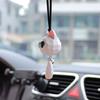 Подвесное украшение для автомобиля в виде кошки, симпатичная лиса, украшение для зеркала заднего вида автомобиля, декоративные аксессуары для салона автомобиля