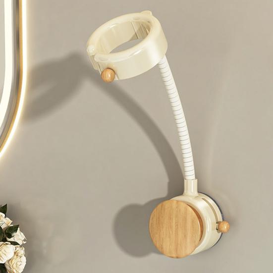 Настенный держатель для фена Настенное крепление Присоска Подставка для фена с регулируемым углом