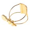 Metal Gold-plated Ligature Tenor Sax Mouthpiece Clip with Plastic Cap for Tenor Saxophone