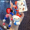 Брелок Sanrio Hello Kitty Kuromi Cinnamoroll Брелок Подвеска Мешочек Украшение Аксессуары Проектор Камера Аниме Креативная Игрушка