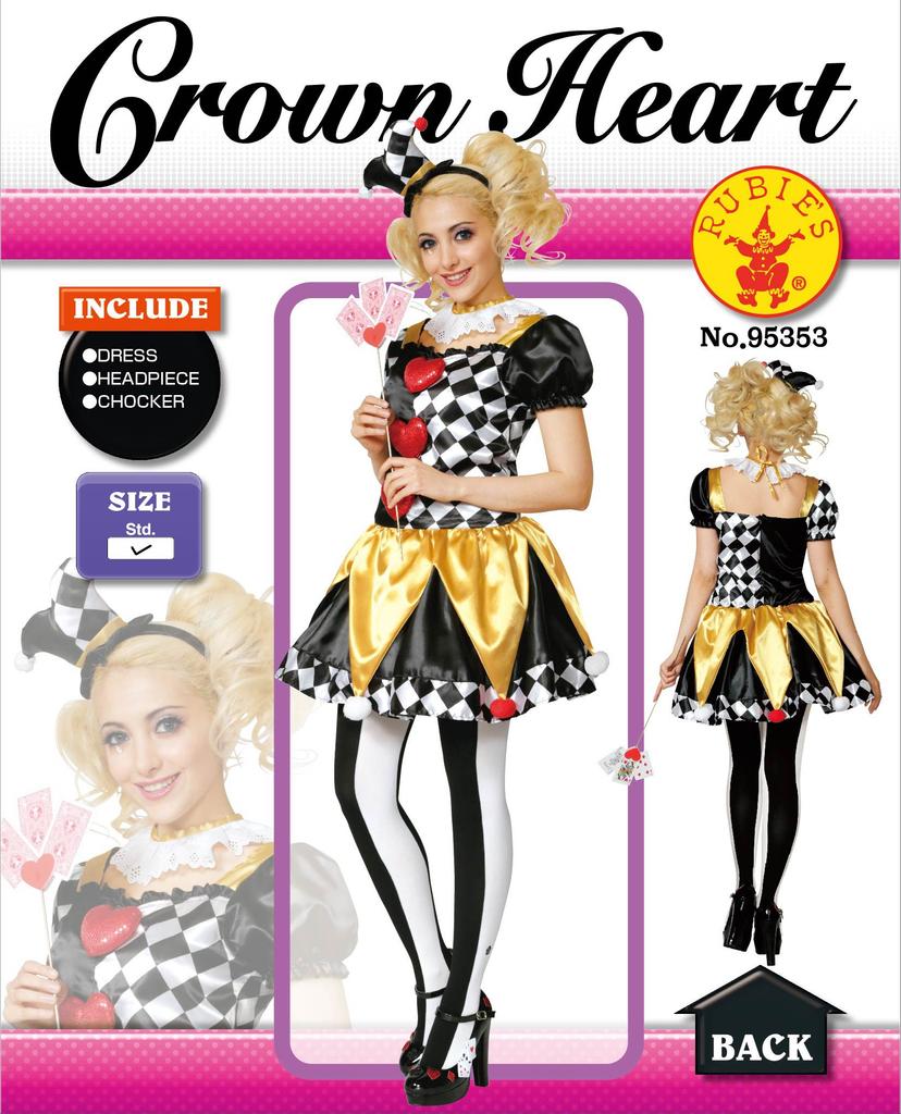 Crown Heart Costume for Women, 155cm-165cm