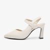 2024 Women's Summer Fashion Sandals Comfortable New Thick Soft Heels with Baotou High Heels Light Weight