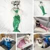 Funny Mermaid Tail Outfit For Pets Stylish Bikini Costume For Dogs Cats Available