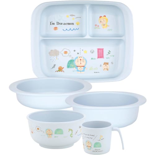 Skater Baby Bowl, 230ml, Antibacterial Plastic, for Ages 5 Months and Up, I'm Doraemon, Sanrio Design, XP23AG-A