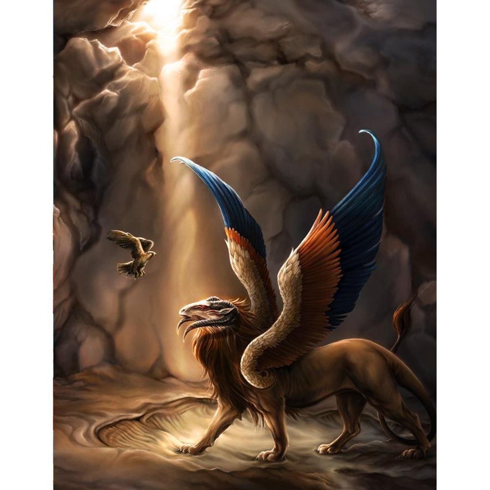 Дракон алмазная живопись круглый квадратный полный дрель мультфильм анимация модерн DIY мозаика вышивка 5D вышивка крестиком домашний декор