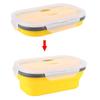 800ml Foldable Bento Box Microwave Safe Portable Food Storage  Outdoor Travel