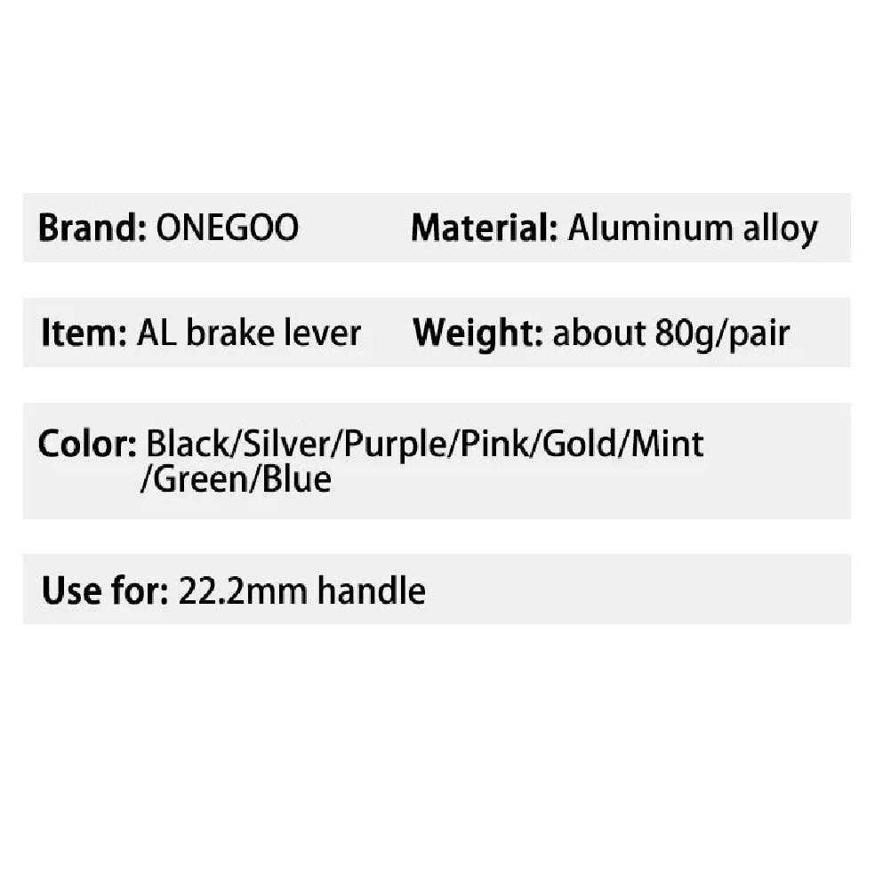 ONEGOO Ultralight Aluminum Alloy Bicycle Brake Lever MTB Mountain Road Folding Bike Brake Lever Strength Hand Brake Lever