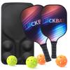 Pickleball Racket Beach Rackets Outdoor Sports 40 Hole Pickleball Glass Fiber Portable Net Pocket Suction Ball Set