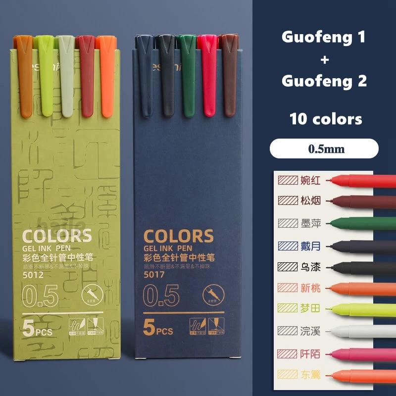 Xiaomi 5/10/30 colors Morandi /Macaron Gel Pens Set Vintage Pen 0.5mm Fine Ink,for Writing Hand Account,Drawing Markers Stationery