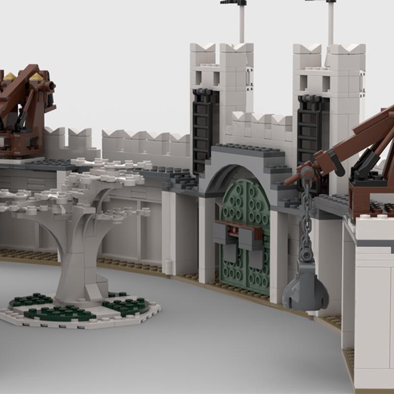 1524 шт. MOC Властелин Колец Белый Город Гондора Хоббит Властелин Колец Модель Строительные Блоки Конструкторы Рождественские Подарки Кирпичики Дети