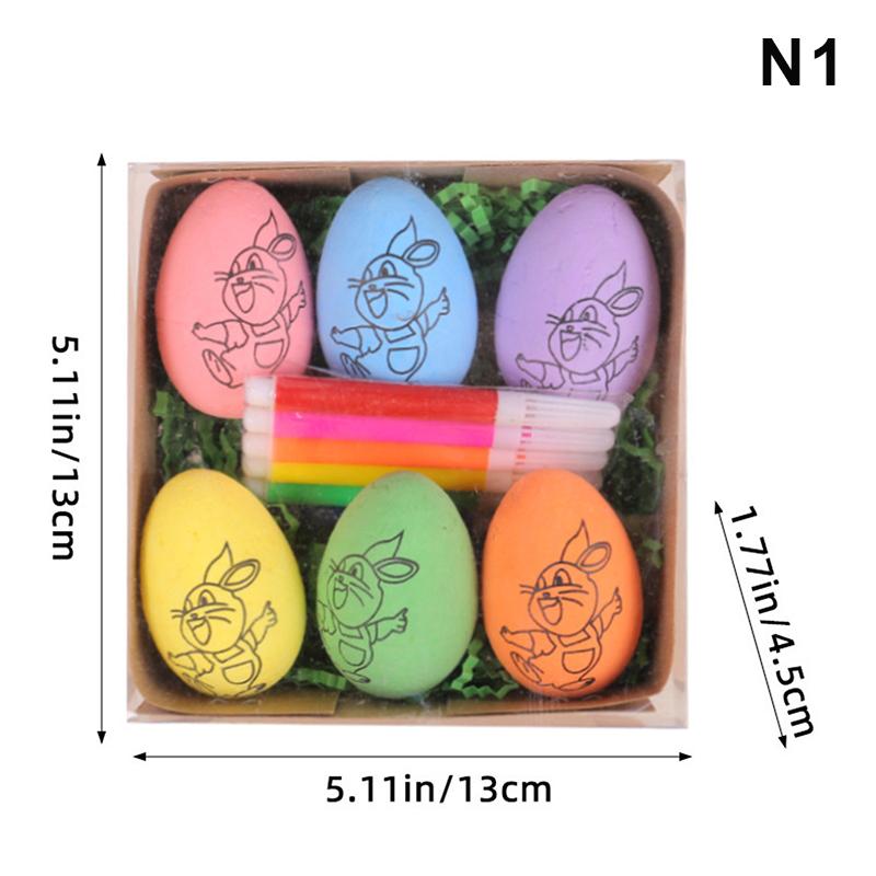 NEW Easter DIY Hand-painted Eggs Cartoon Bunny Painting Eggs Kit Children's Handmade Gifts Easter Decoration