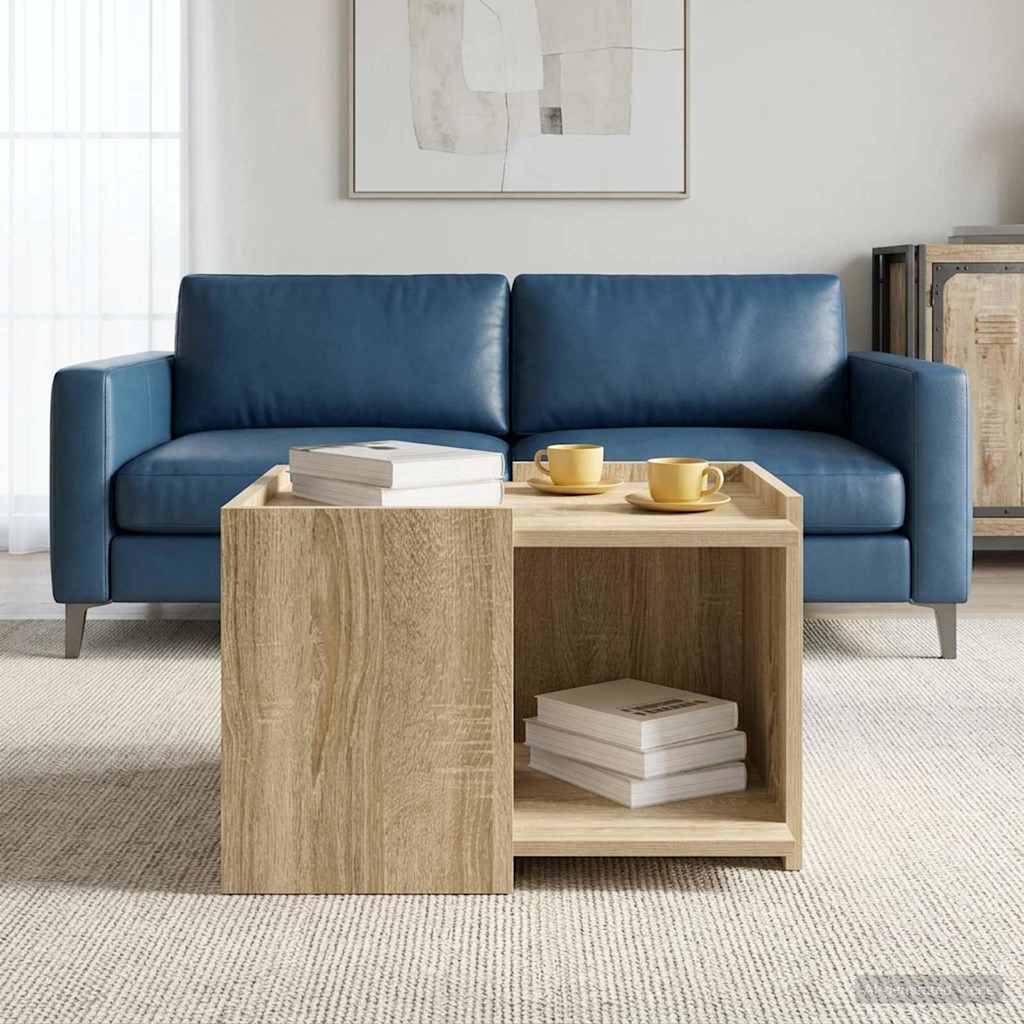 Coffee Table Sonoma Oak 50.5 x 50 x 33 cm Particleboard