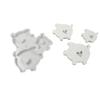 Pack of 3 Silicone Moulds Swine Wirent Silicone Moulds Casting Mould Heart Lucky Swine Casting Mould Silicone Mould Swine Candle Holder Plaster Mould
