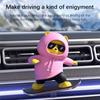 Приборная панель автомобиля украшения скейтборд медведь раздвижной медведь движущийся медведь креативный автомобиль мультяшное украшение интерьера
