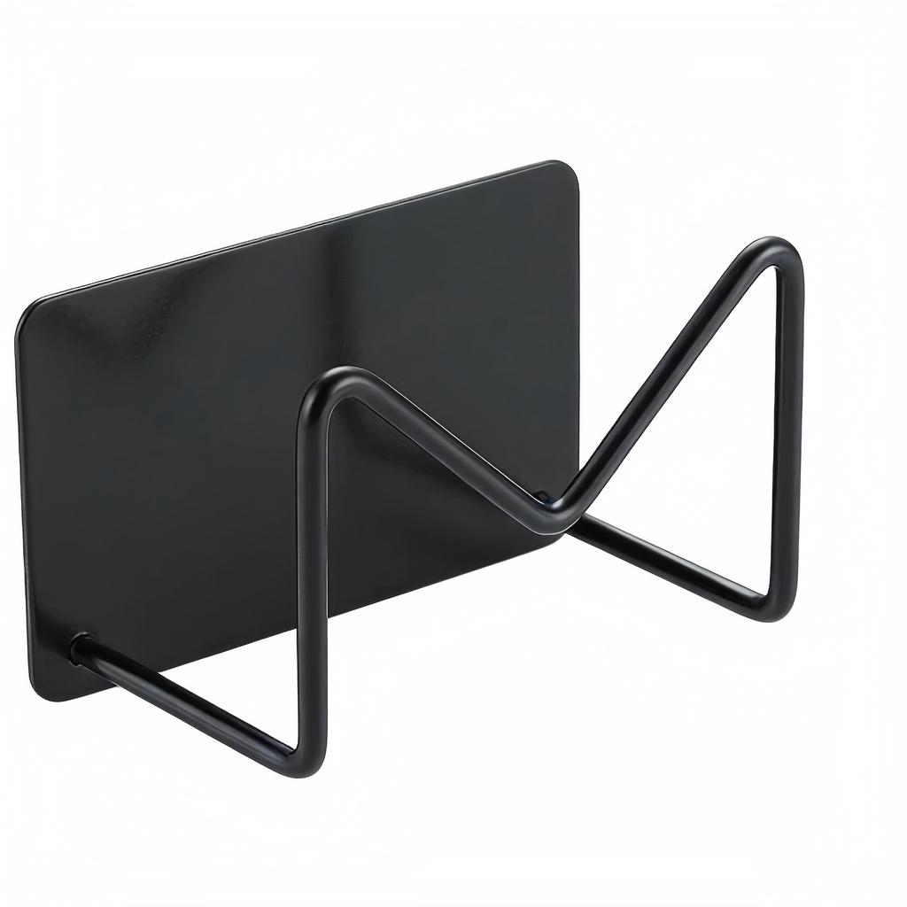 M-Shaped Stainless Sponge Rack for Kitchen Sink, No Drill Wall Mount Storage for Wool and Pot Lid