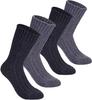 Wool Socks 4 Pairs Set Winter Warm Socks for Men and Women
