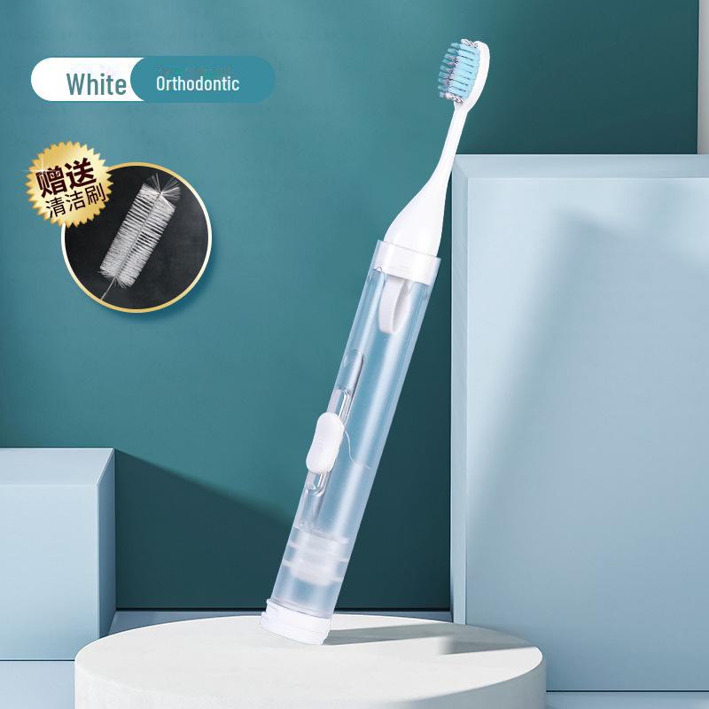 ETravel Easy Travel Складной набор зубных щеток - Мягкая ортодонтическая зубная щетка с зубной пастой в подарок