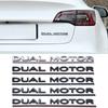 Эмблема с подчеркнутыми буквами DUAL MOTOR для модели Y 3 XS Car Styling Turck Badge Sticker