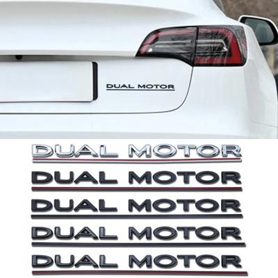 Эмблема с подчеркнутыми буквами DUAL MOTOR для модели Y 3 XS Car Styling Turck Badge Sticker