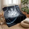 Newcastle United Football Print Flannel Blanket, Soft Warm Lightweight Throw Blanket for Sofa Bed Camping