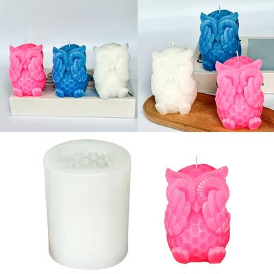 Форма для свечи в форме совы, форма для свечи в виде животного, для самостоятельного изготовления свечей, мыла, шоколада, домашнего декора, формы для литья смолы своими руками
