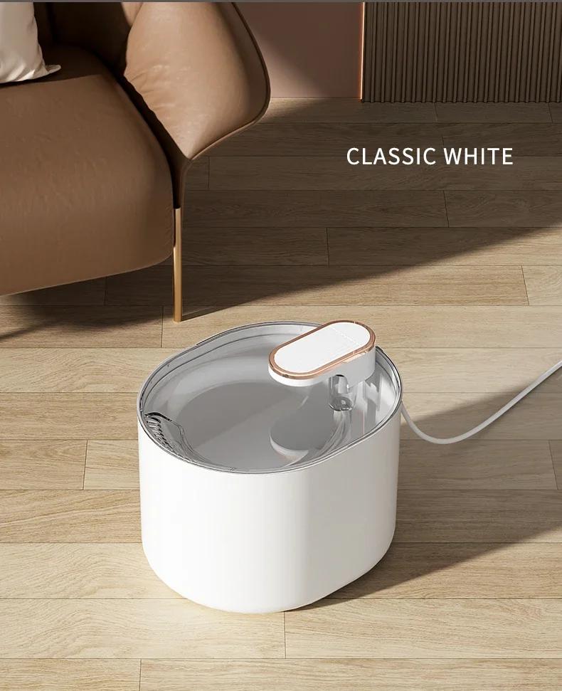 Automatic Mute Water Feeder Bowl, Auto Electric Pet Drinking Dispenser for Cat Dog, 3L USB Charge Pet Cat Water Fountain