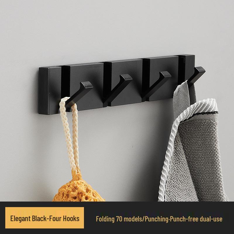 Elegant No-Drill Foldable Hidden Coat and Hat Hook for Entryways