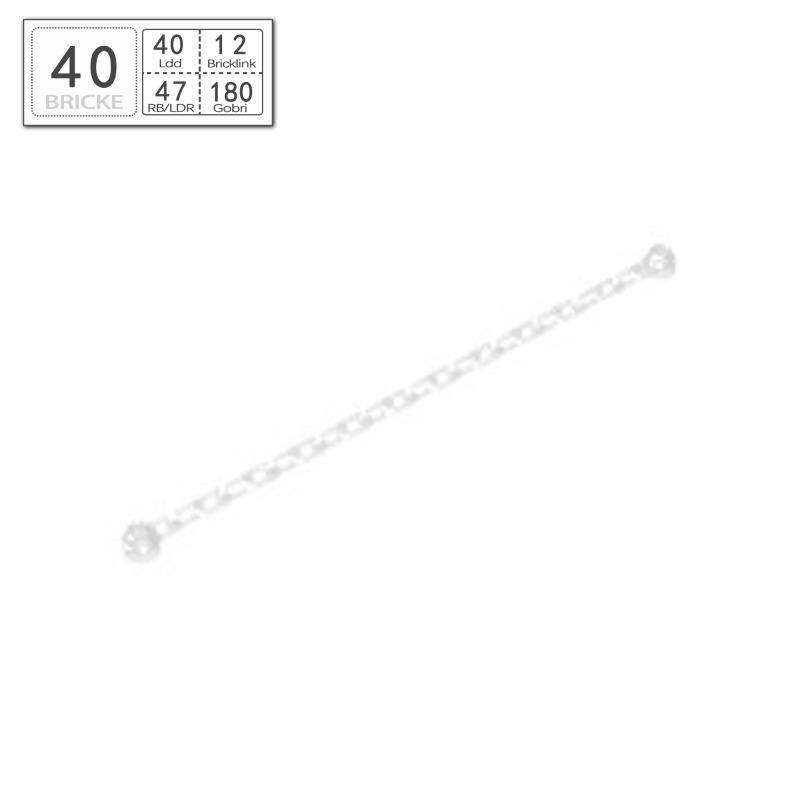 BRICKE 30104 Building Blocks, 16-17L Studded Chain, Compatible with LEGO Parts