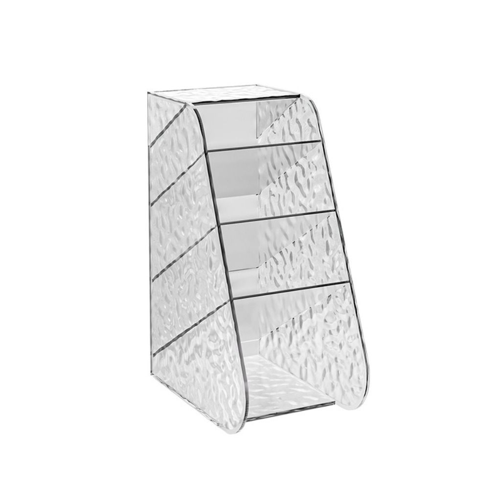 Косой держатель для ручек, многофункциональный пластиковый настольный ящик для хранения, прозрачный органайзер для канцелярских принадлежностей, школьный офис