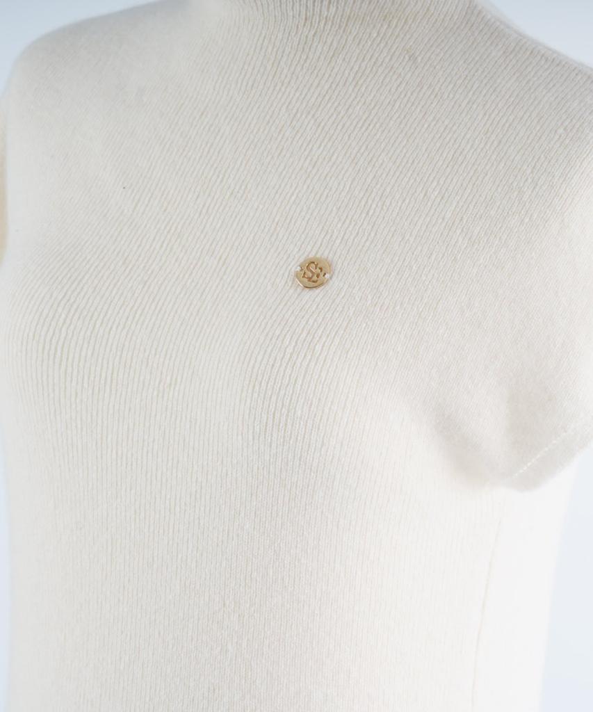 STARRYEYED Renewal Cashmere Mock Neck Cap Sleeve Knit (Ivory)