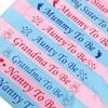 Fashion Mommy To Be Baby Shower Footprint Sash Mom Favor Gift Boy Girl