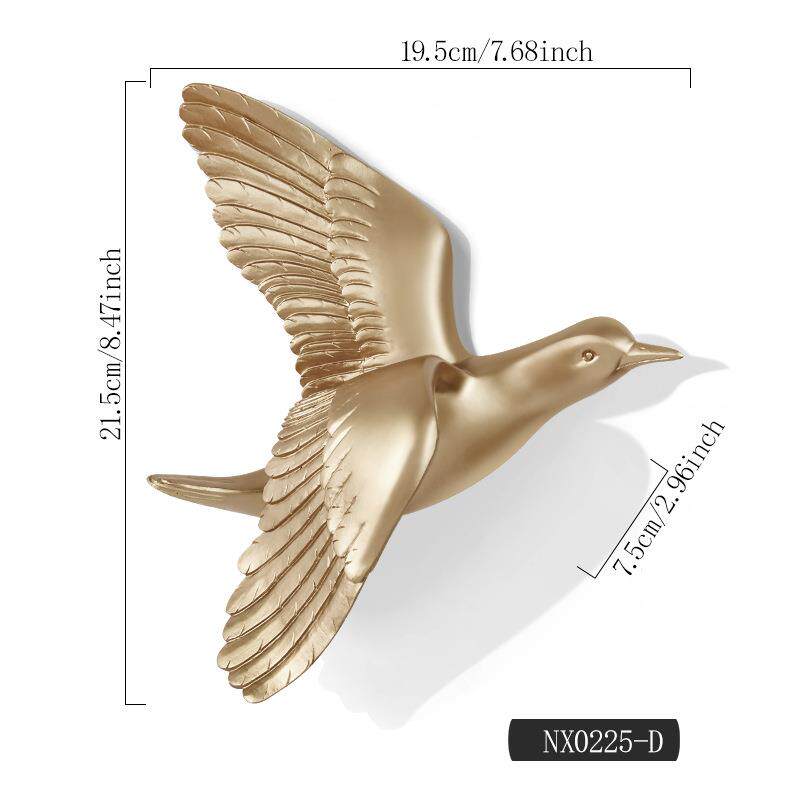 European-style Three-dimensional Bird Wall Decoration Swallow Wall Hanging Abstract Animal Ornaments Home Wall Decoration