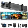 Dash Cam 4K HD Resolution with Extendable Camera with Front and Rear Angle Digital Interior IPS Large IMX589 Ultra Night Super Night Reverse Parking