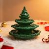 Дерево из фаршированных яиц, декоративное блюдо для фаршированных яиц, зеленая смола, форма рождественской елки, многоразовый праздничный держатель для яиц для фаршированных яиц, праздничное украшение стола