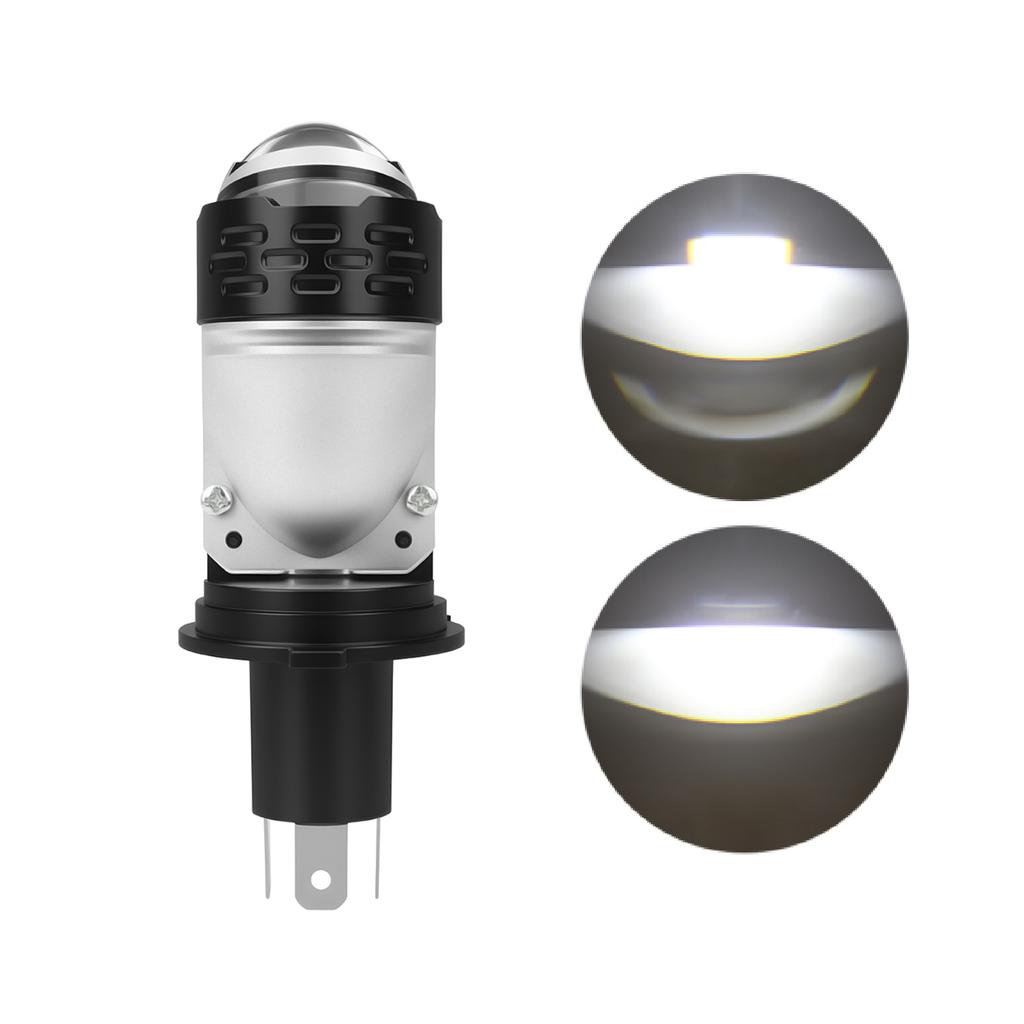 Светодиодные лампы H4 12V-24V Фара мотоцикла Дьявольские глазки Дневной ходовой свет Светодиодные прожекторы Чип CSP 3570 Аксессуары для мотоциклов