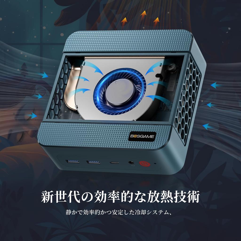 Мини-ПК Intel i5 12600H BOSGAME P2 Мини-ПК 32 ГБ DDR4 3200 МГц ОЗУ 512 ГБ PCIe NVMe SSD Мини-ПК с Windows 11 Pro WiFi 6E Dual LAN экран Gen2