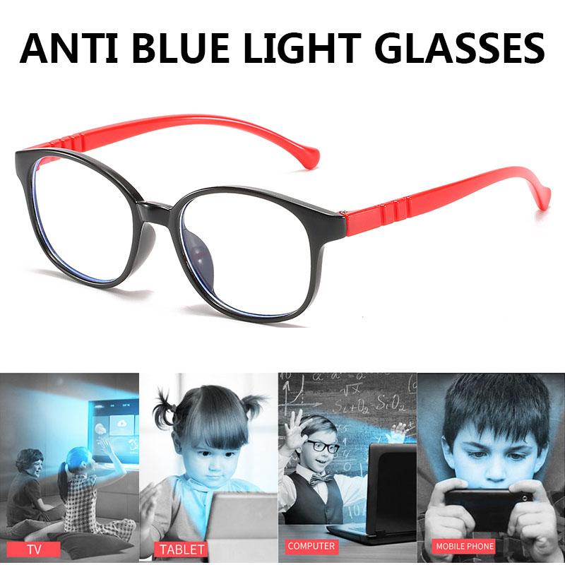 Children Kids High Quality Portable Computer Plain Glasses Hot Sale Glasses Boys Online Classes Popular Clear Lens Comfortable Girls Accessories