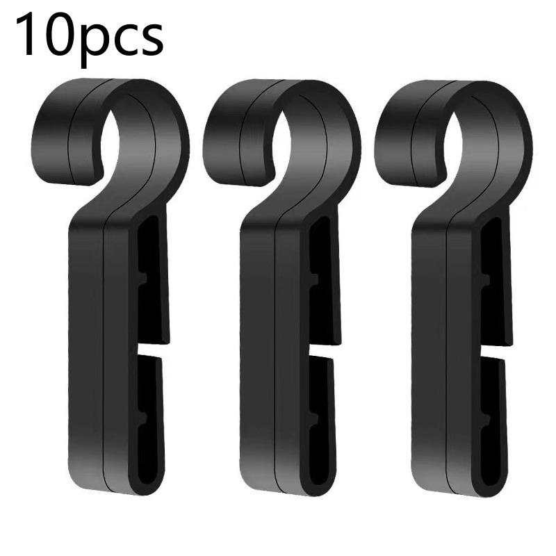 10Pcs Non-Slip Helmet Clips Plastic Head Light Attachment Accessories for Safety Caps Outdoor Cycling Construction Work