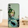 S-Singer B-Billie Eilish Чехол для телефона для Samsung Galaxy A73,A72,A71,A70,A53,A52,A51,Другие Мягкий черный чехол