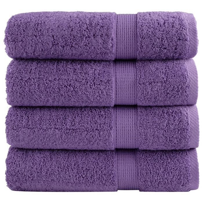 VidaXL Premium Quality Shower Towels 4 Pcs, Bath Sheets, Guest Towels, Bathroom Towels 137357