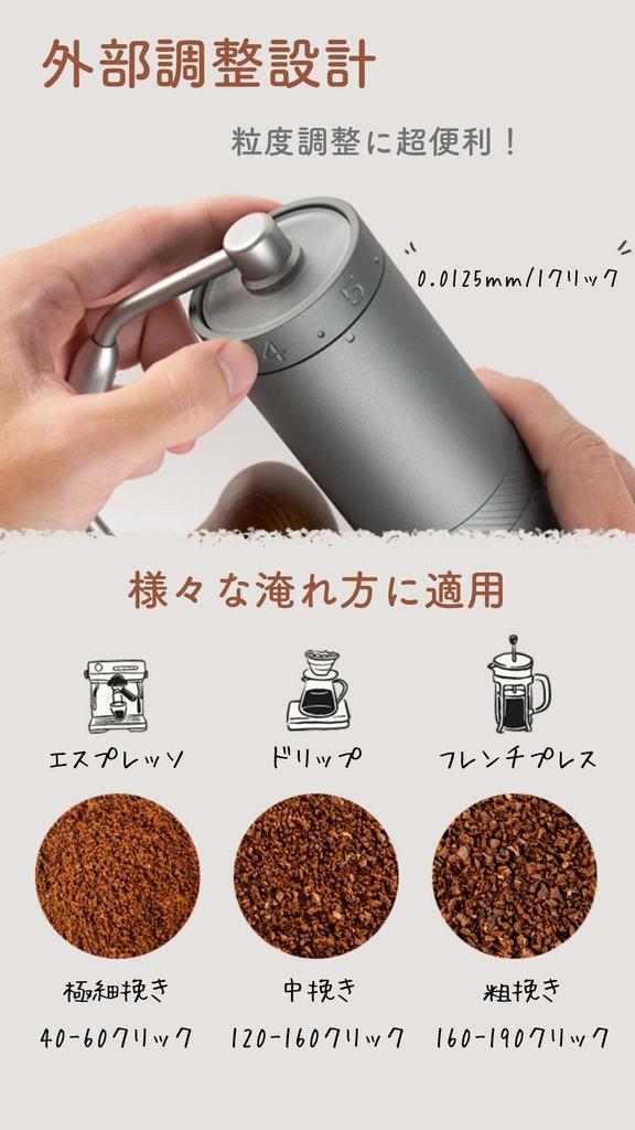1Zpresso Hand Coffee Нержавеющая сталь Регулируемый размер помола Мельница X-Ultra, Серая, Кофемолка в виде ступки, Лезвие,