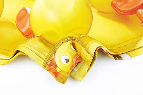 DARK SHINY Women's Boxer Briefs, Microfiber, Yellow Duck Print, Dark Shiny, Quick-Drying, Stretch, Comfortable Fit, Underwear, Gift