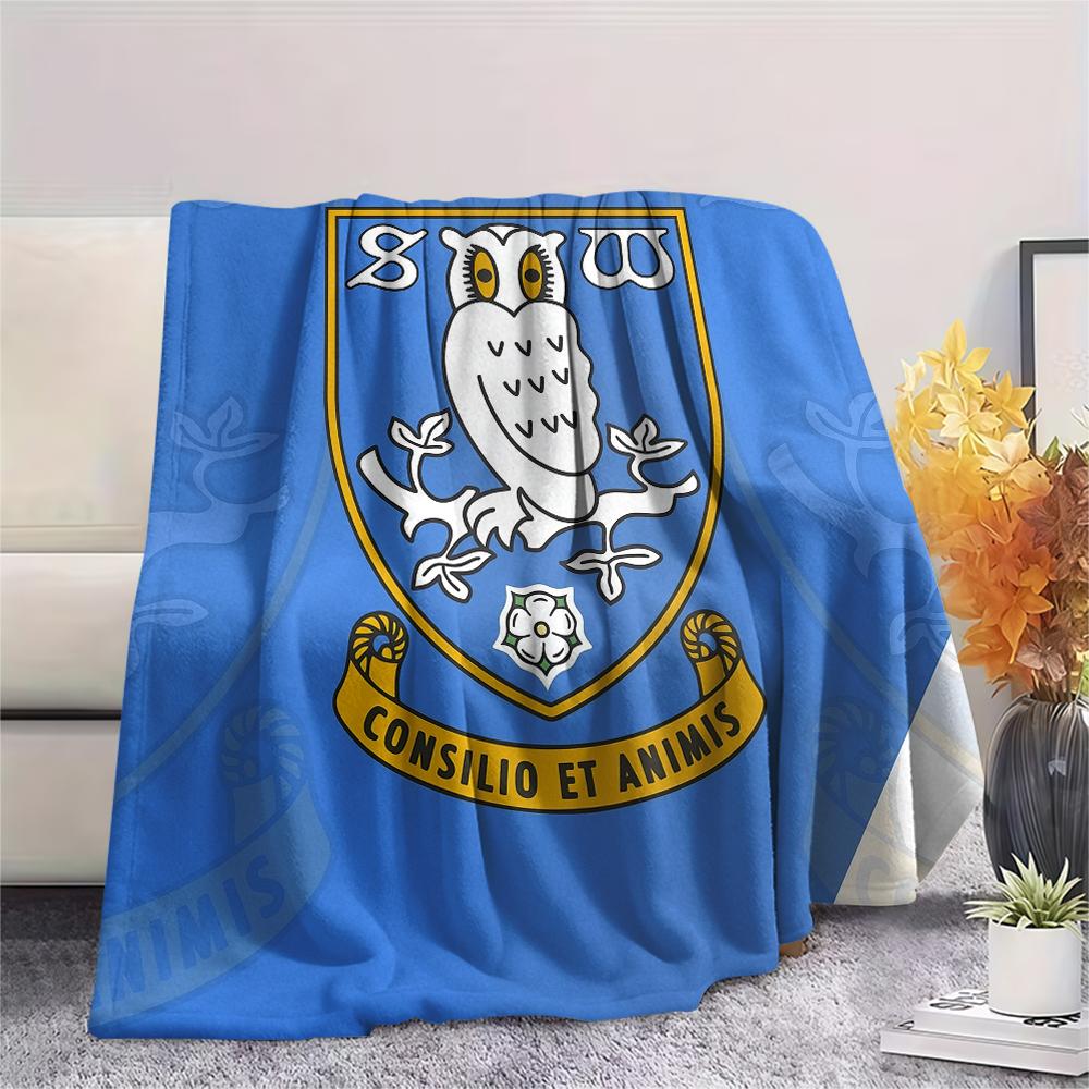 Sheffield Wednesday FC pattern Flannel Blanket, High quality Comfortable for All Seasons, Home Decor, Warmth and Comfort, Perfect for Gifts.