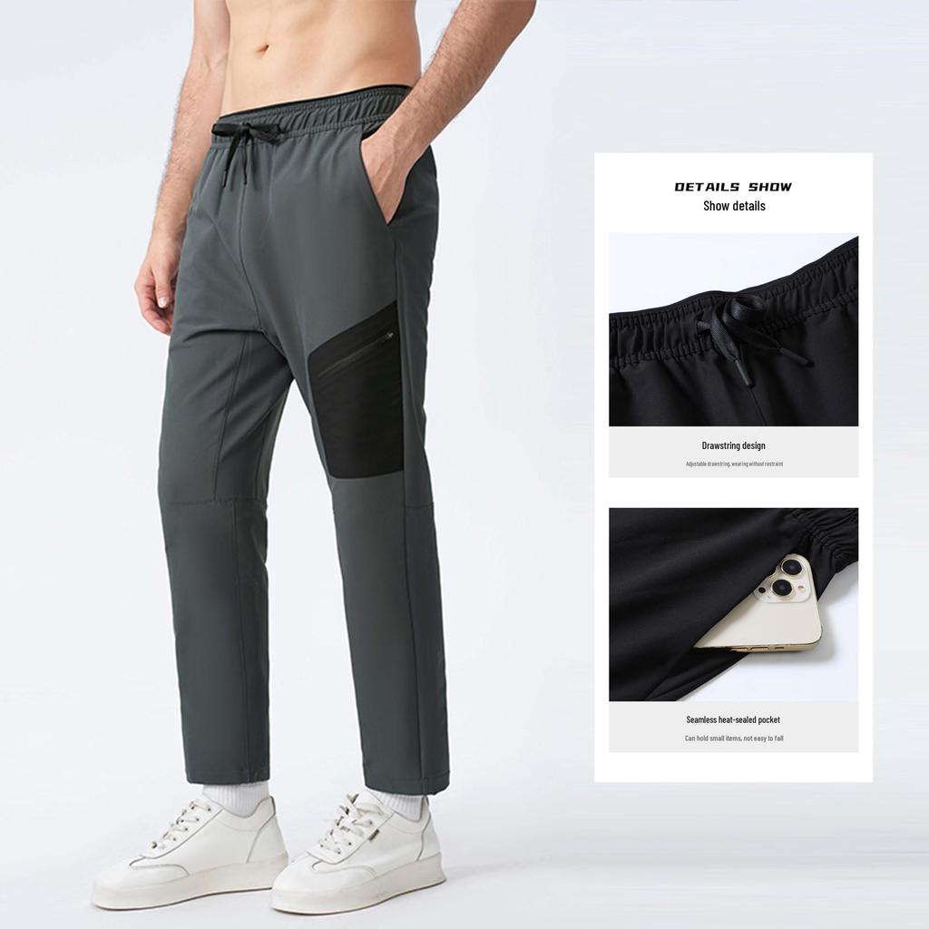 Мужские быстросохнущие брюки для активного отдыха и пеших прогулок - Дышащие, Ветрозащитные, Свободного кроя для осени