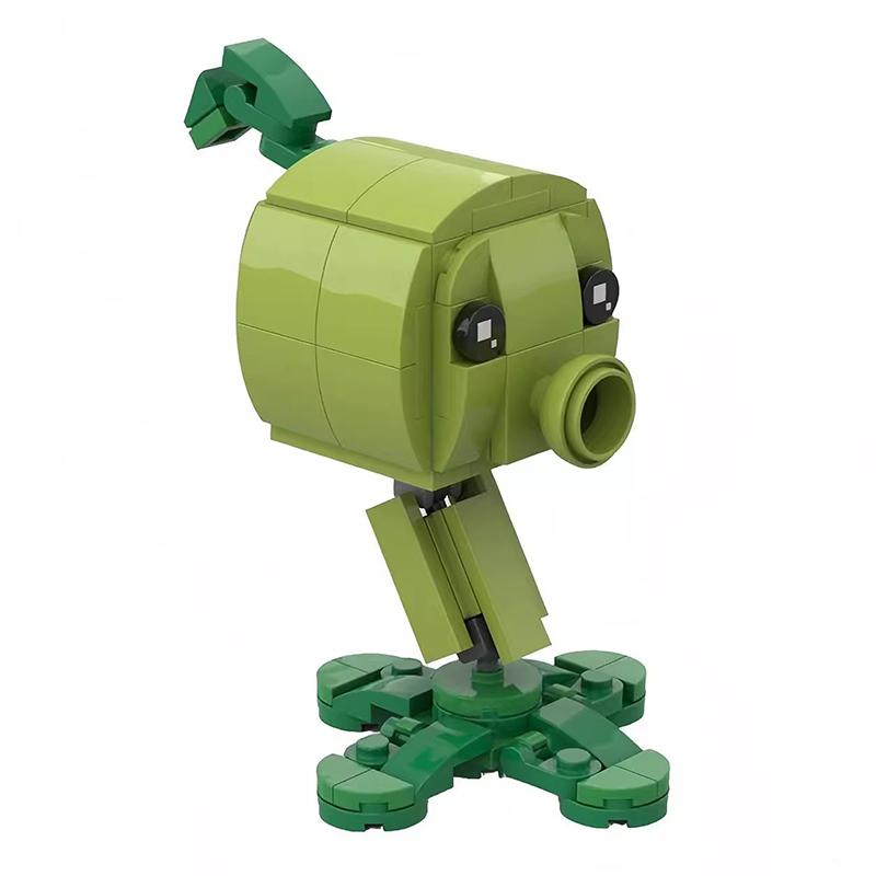 Bricklink Идеи MOC Растения против Зомби Игровые Растения и Зомби Наборы Фигурок для Битвы Горохометы Строительные Блоки Детские Игрушки Хэллоуин Подарок