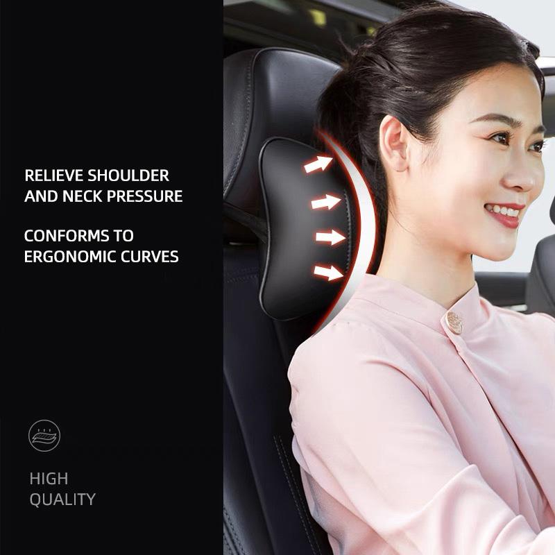 CUP1 Car Leather Seat Headrest Neck Pillow Head Cushion Interior For BMW X1 X2 X3 X5 X4 X6 X7 G30 G20 G32 G11 G12 F40 F30 F20 F10 F34 DR3