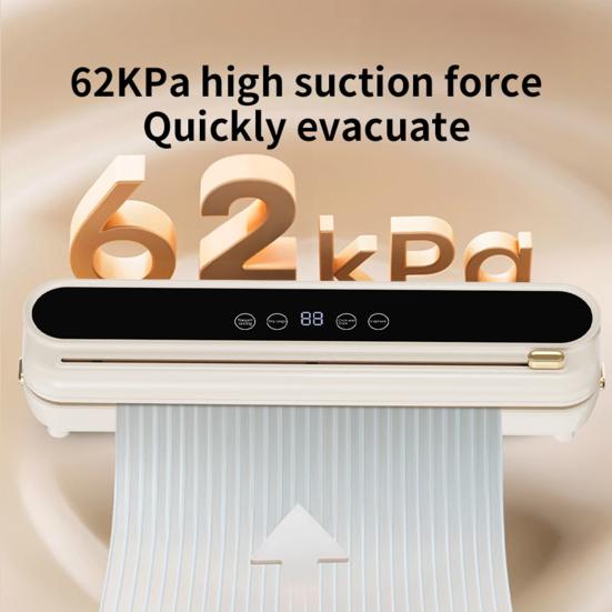 Машина для вакуумной упаковки продуктов 62 кПа Мощность всасывания Простая в эксплуатации Мощная Полностью автоматическая Машина для запайки продуктов