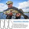 20pcs Weedless Barbed Fishing Hook Single Hook Carp Fishing Hook New Fly Hook